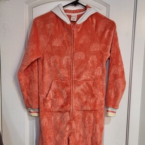 Cat & Jack Hooded Sleeper Girls Sz 10/12